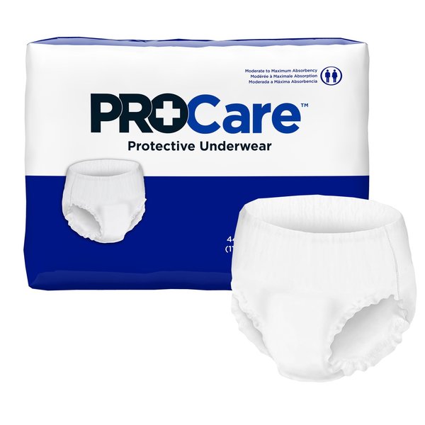 Procare Disposable Underwear Large, Moderate to Maximum, PK 72 CRU-513